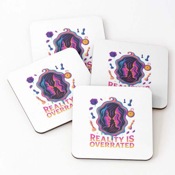 Item preview, Reality Is Overrated – Surreal Mirror Fantasy Illustration designed and sold by SVALANART.