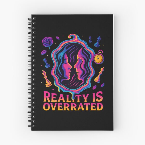 Item preview, Reality Is Overrated – Surreal Mirror Fantasy Illustration designed and sold by SVALANART.