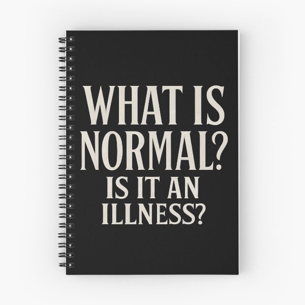 Item preview, What Is Normal? Is It an Illness? – Bold Typography Statement Design designed and sold by SVALANART.