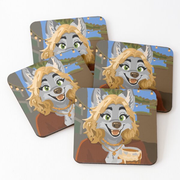 Item preview, Biergarten Wolf Woman designed and sold by KlakkDrawsStuff.