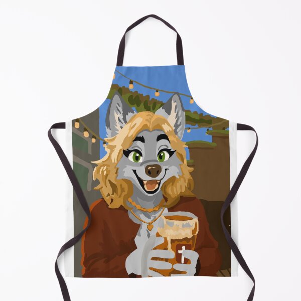 Item preview, Biergarten Wolf Woman designed and sold by KlakkDrawsStuff.