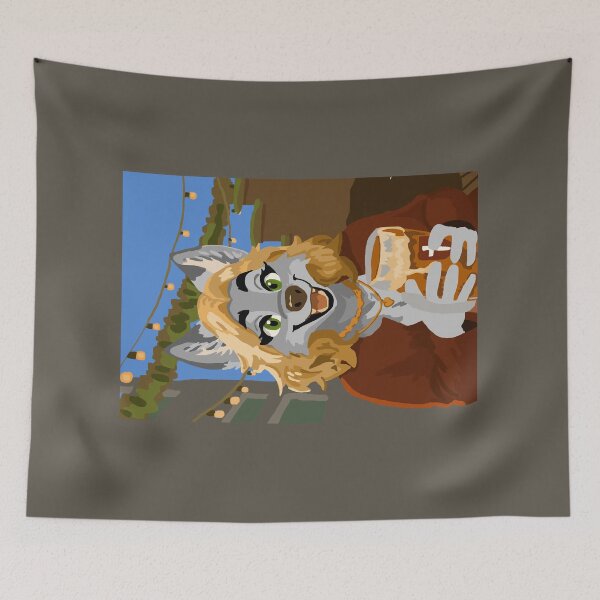 Item preview, Biergarten Wolf Woman designed and sold by KlakkDrawsStuff.