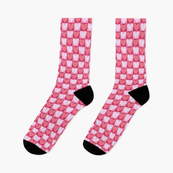 Item preview, Pink Heart Checkers - Dopamine Pink designed and sold by FoxfireAndCo.