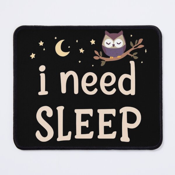 Item preview, I Need Sleep Cute Owl Illustration Sleepy Night Aesthetic Design designed and sold by ULTIMATE CREATIONS.