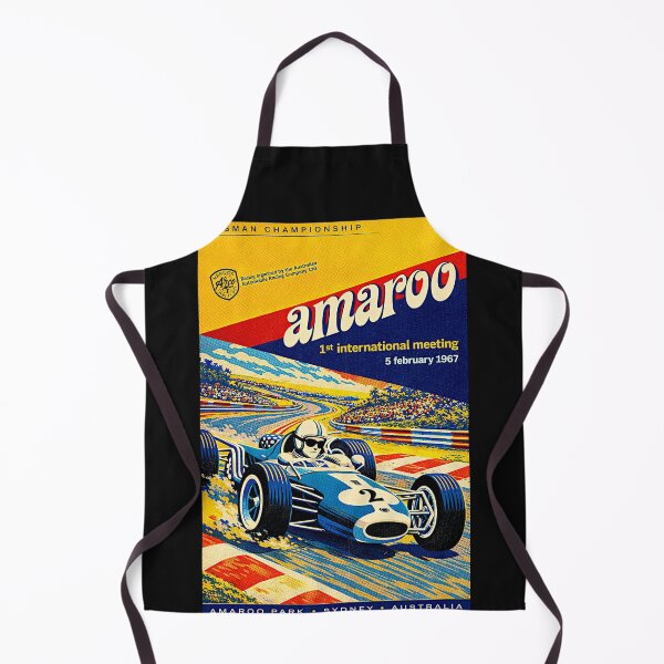 Item preview, Amaroo Park Grand Prix Australia  vintage poster 1967 variation#1 designed and sold by Helios Be. Lavsh.