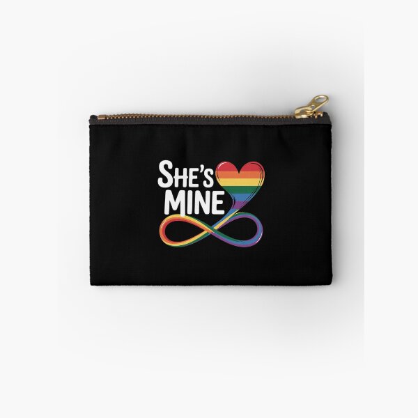 Item preview, I'm Her's She's Mine LGBTQ Matching Couples Lesbian Pride designed and sold by MarkLeedsArt.