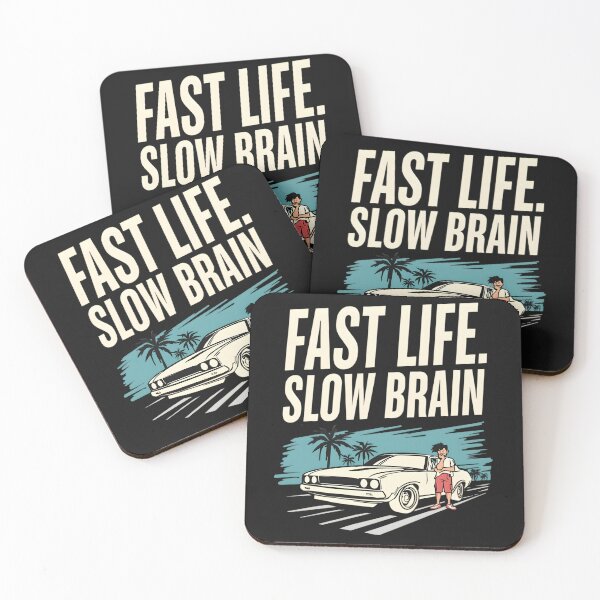 Item preview, Fast Life. Slow Brain. – Funny Speed Culture Parody Design designed and sold by gavinroyal.