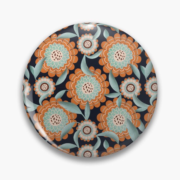 Item preview, Seventies flowers designed and sold by istolar Pattern design & illustration.