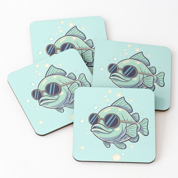 Item preview, Cool Fish Cartoon Illustration - Funny Bold Color Graphic designed and sold by MartynaKanik.