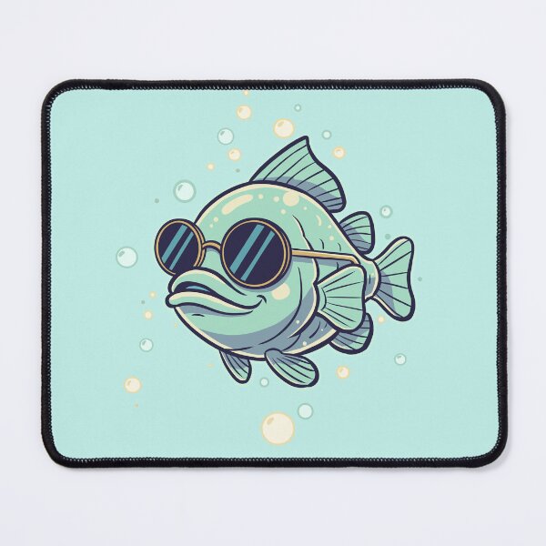 Item preview, Cool Fish Cartoon Illustration - Funny Bold Color Graphic designed and sold by MartynaKanik.