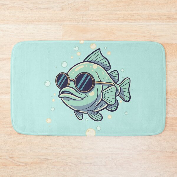 Item preview, Cool Fish Cartoon Illustration - Funny Bold Color Graphic designed and sold by MartynaKanik.