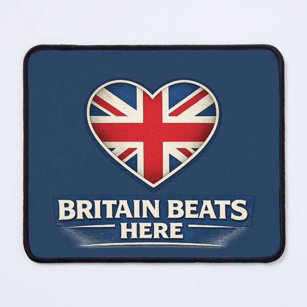 Item preview, Britain Beats Here Union Jack Heart Sticker • Patriotic UK British Pride Decal designed and sold by NAJURE.