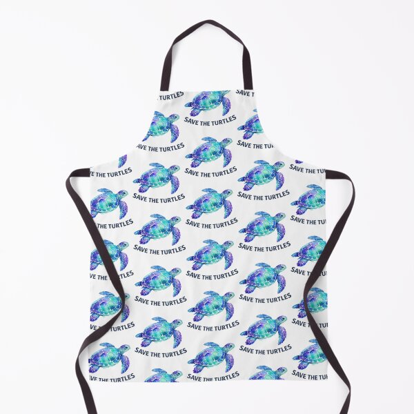 Item preview, Save The Turtles Watercolor Sea Turtle Emblem with Bold Conservation Message designed and sold by zoughlal.