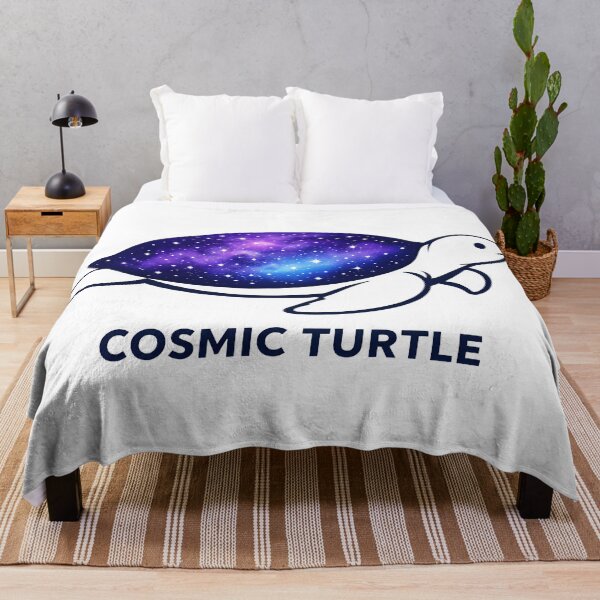 Item preview, Cosmic Turtle Sea Turtle with Purple Blue Galaxy Shell and Bold Space Quote designed and sold by zoughlal.