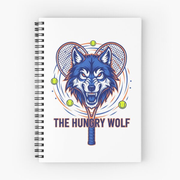 Item preview, Edición "El Lobo Hambriento" de Novak Djokovic - Mentalidad de victoria del tenis GOAT - Diseño gráfico premium designed and sold by agnaou2021.