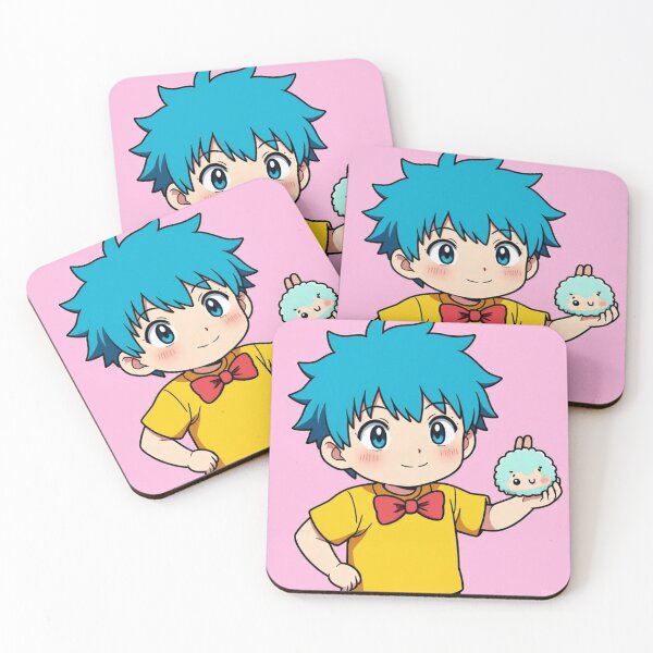 Item preview, Cute Anime Boy Holding Kawaii Plush designed and sold by Artstyle51.