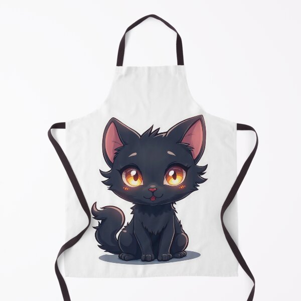 Item preview, Cute Black Cat – Cozy Spooky Glow Style designed and sold by santi-ia.