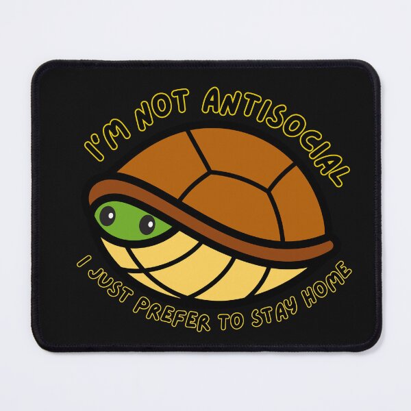 Item preview, I’m Not Antisocial Turtle designed and sold by Andromedamami.