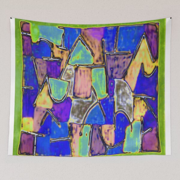 Item preview, blue monday electrize 5 colorful geometric abstract design designed and sold by SmashingDeals.