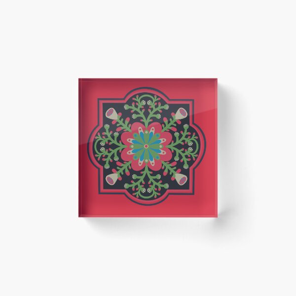 Item preview, Red tile design designed and sold by istolar Pattern design & illustration.