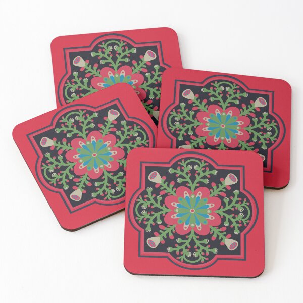 Item preview, Red tile design designed and sold by istolar Pattern design & illustration.