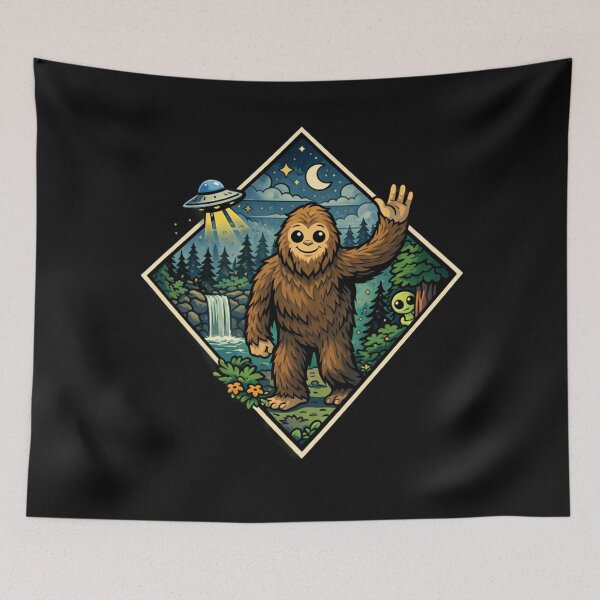Item preview, Cute Bigfoot Artwork designed and sold by Planetporridge.