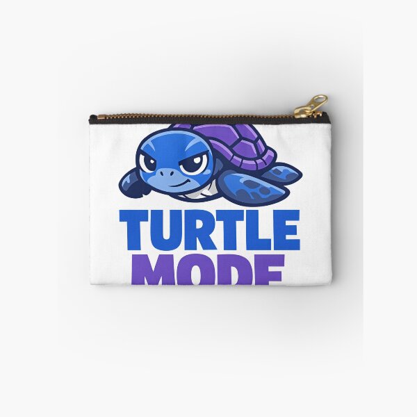 Item preview, Turtle Mode Cute Sea Turtle Cartoon with Determined Cozy Expression and Bold Text designed and sold by zoughlal.