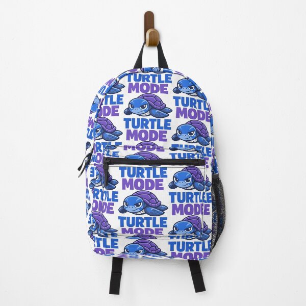Item preview, Turtle Mode Cute Sea Turtle Cartoon with Determined Cozy Expression and Bold Text designed and sold by zoughlal.