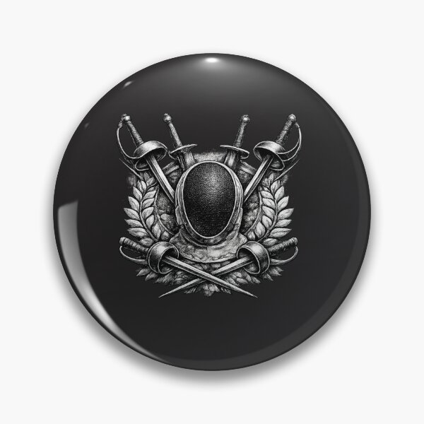 Item preview, Fencing Medals & Blades Crest designed and sold by ChillCharmStudio.