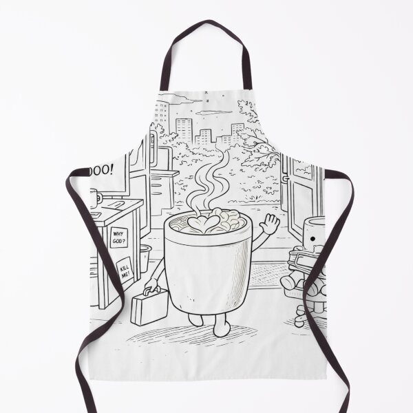 Item preview, Quitting Time – Coffee Leaving the Office (Work Burnout Meme) designed and sold by ComedyInkFactor.