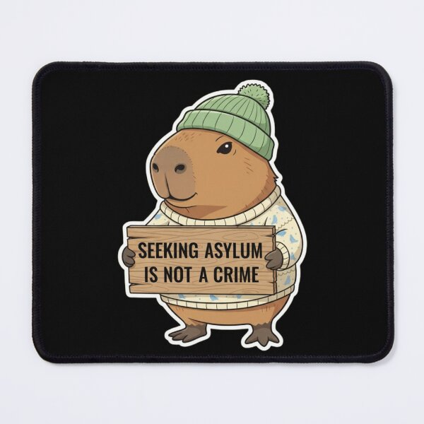 Item preview, Seeking asylum is not a crime cute animal designed and sold by RichTeeDesigns.