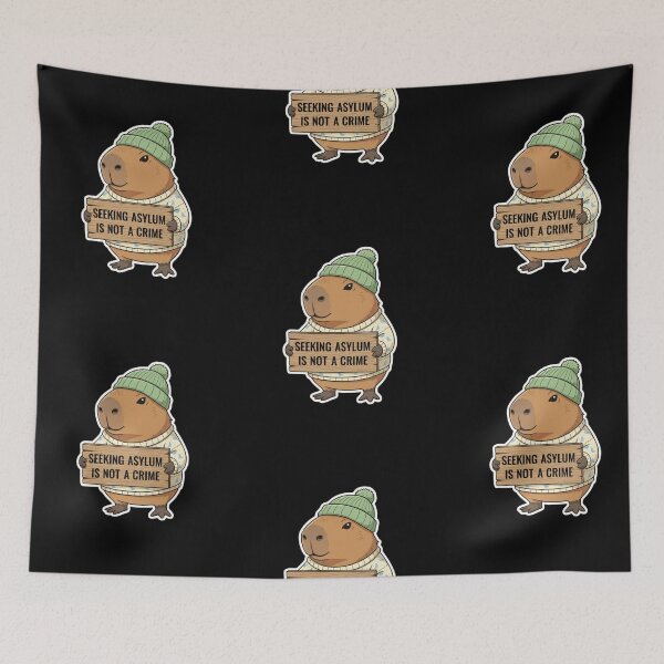 Item preview, Seeking asylum is not a crime cute animal designed and sold by RichTeeDesigns.