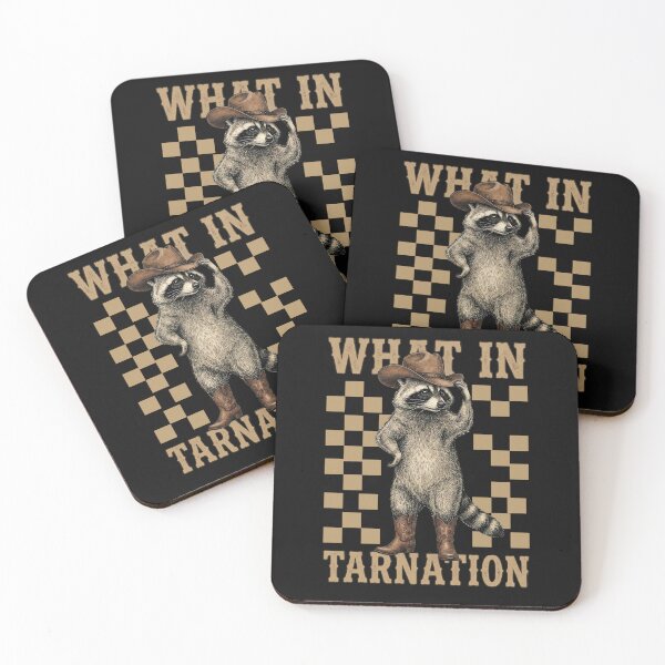 Item preview, What In Tarnation Funny Raccoon Cowboy Western Humor Design designed and sold by MTJ-Mushrooms.