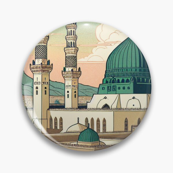 Item preview, Medina & The Green Dome | Ukiyo-e Japanese Woodblock Style Art designed and sold by Vandy Fullam.