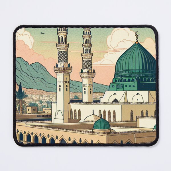 Item preview, Medina & The Green Dome | Ukiyo-e Japanese Woodblock Style Art designed and sold by Vandy Fullam.
