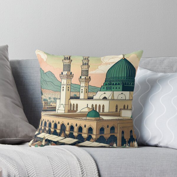 Item preview, Medina & The Green Dome | Ukiyo-e Japanese Woodblock Style Art designed and sold by Vandy Fullam.