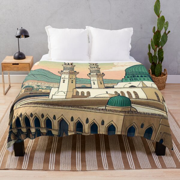 Item preview, Medina & The Green Dome | Ukiyo-e Japanese Woodblock Style Art designed and sold by Vandy Fullam.