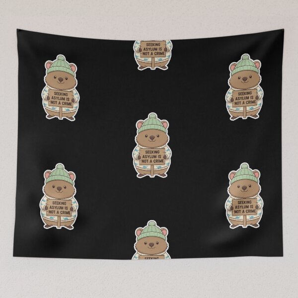 Item preview, Seeking asylum is not a crime cute animal designed and sold by RichTeeDesigns.