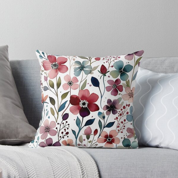 Aperçu de l'œuvre Elegant Watercolor Floral Seamless Pattern créée et vendue par Aurea Geometry.