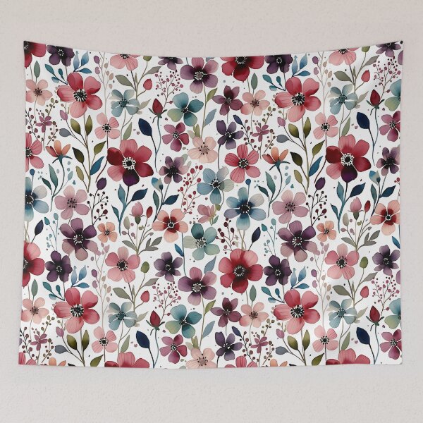 Aperçu de l'œuvre Elegant Watercolor Floral Seamless Pattern créée et vendue par Aurea Geometry.