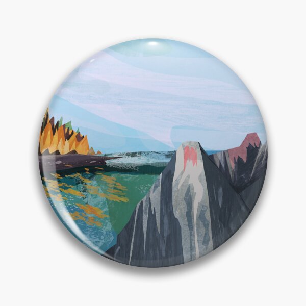 Item preview, Mountain lake view II designed and sold by istolar Pattern design & illustration.