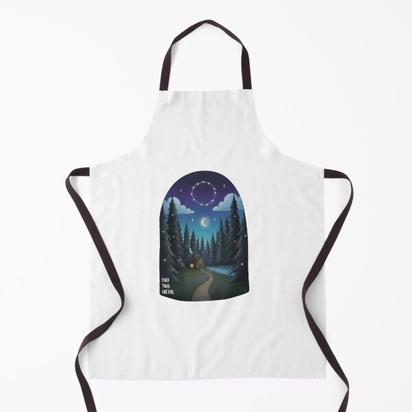 Item preview, Find Your Anchor - Cozy Cabin in Pine Forest Night Landscape designed and sold by spotia.