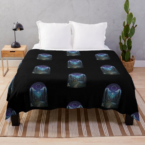Item preview, Find Your Anchor - Cozy Cabin in Pine Forest Night Landscape designed and sold by spotia.