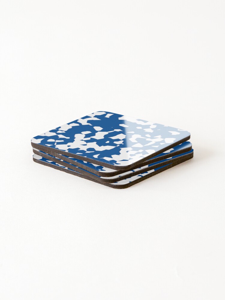 Thumbnail 4 of 5, Coasters (Set of 4), Blue White Pattern designed and sold by RASUNED.