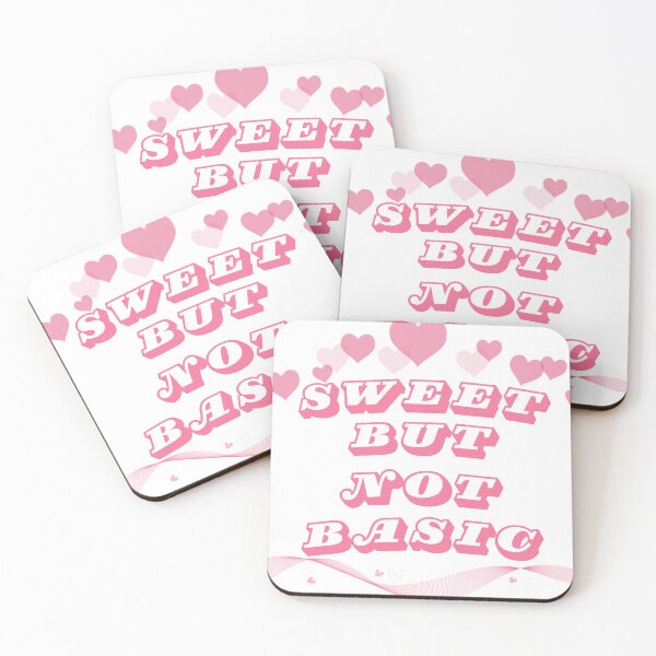 Item preview, Sweet but Not Basic – Cute Aesthetic Text Design designed and sold by AH-creators.