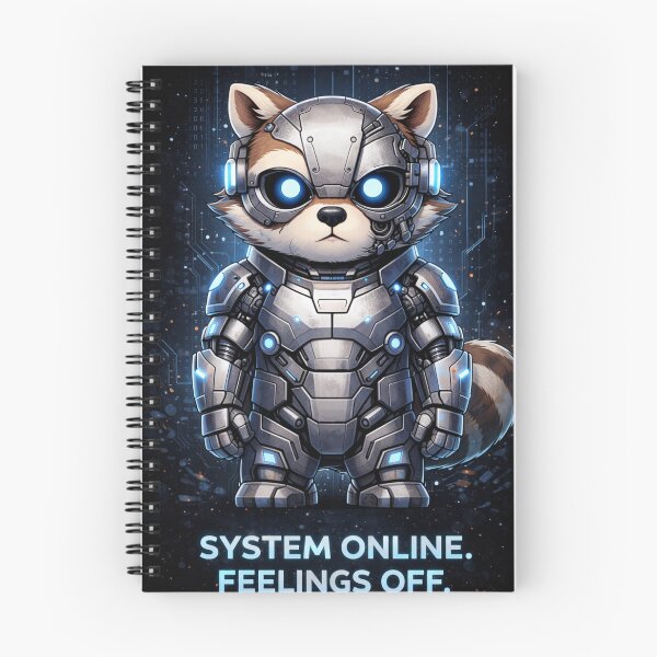 Item preview, Cyber Raccoon T-Shirt Design – System Online Feelings Off designed and sold by Przemsi40.
