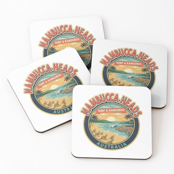 Item preview, Nambucca Heads Australia Vintage Surfing Kangaroo Design designed and sold by Pixel & Beyond.