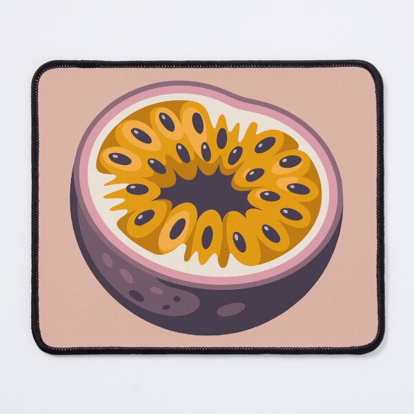 Item preview, Passion Fruit Slice Illustration – Tropical Fruit Vector Art designed and sold by Royalsticker.