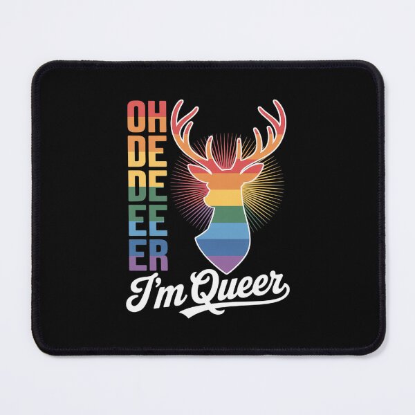 Item preview, LGBT Gay Pride Month Oh Deer Im Queer Rainbow Flag designed and sold by DigitaldeligArt.