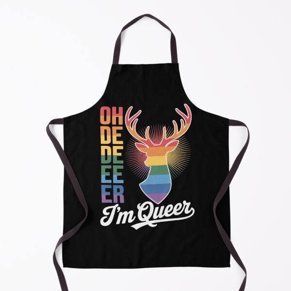 Item preview, LGBT Gay Pride Month Oh Deer Im Queer Rainbow Flag designed and sold by DigitaldeligArt.